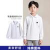 Spring Boys Cotton Long Sleeve Polo Shirt Cartoon Collar Top Fashionable