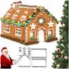 Christmas Gingerbread Cookie Cutters Set House Nativity Scene X 10