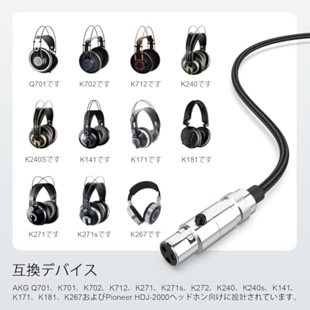 USB Type-C Audio Cable AKG K702/Q701/K712/K240/K271 Compatible Beyerdynamic DT1990 Pro/DT1770 Pro...
