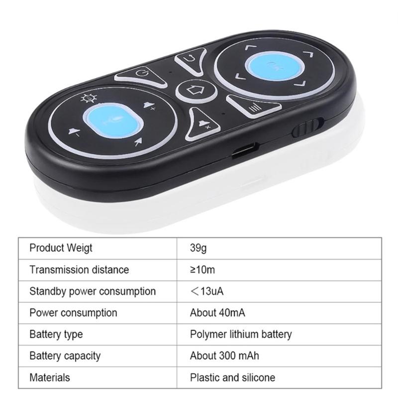 Intelligent Backlight 2.4G Gyro Air Mouse IR Learning Voice Search for Smart TV Projector Computer TV Box