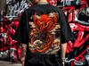 Phoenix Rising T-Shirt Japanese Style Fire Bird Tee Kanji Fire Shirt Red Sun Graphic Tee Unisex Streetwear Anime Aesthetic Gift