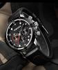 Men's Multi-functional Quartz Sports Watch with Genuine Leather Band