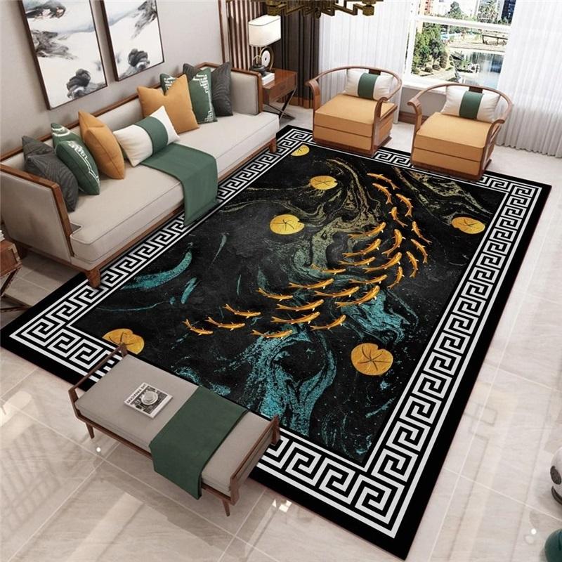 Traditional Chinese Style Area Rug Door Mat For Living Room Study Bedroom Tea Room Sofa Cushion Home Use