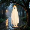 Ornements fantômes lumineux pour porche Décorations d'Halloween Extérieur Intérieur, Étanche IP44 Lumineux Suspendu Balançoire Décoration Mignonne, Accessoires de Fête DIY