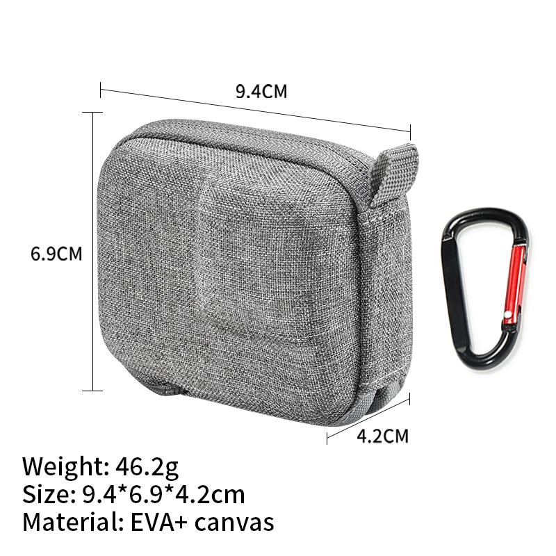 

Для GOPRO12 11 10 9 8 7 защитная сумка для хранения экшн-камера мини маленькая сумка для хранения с крючком аксессуары для экшн-камеры Small серый