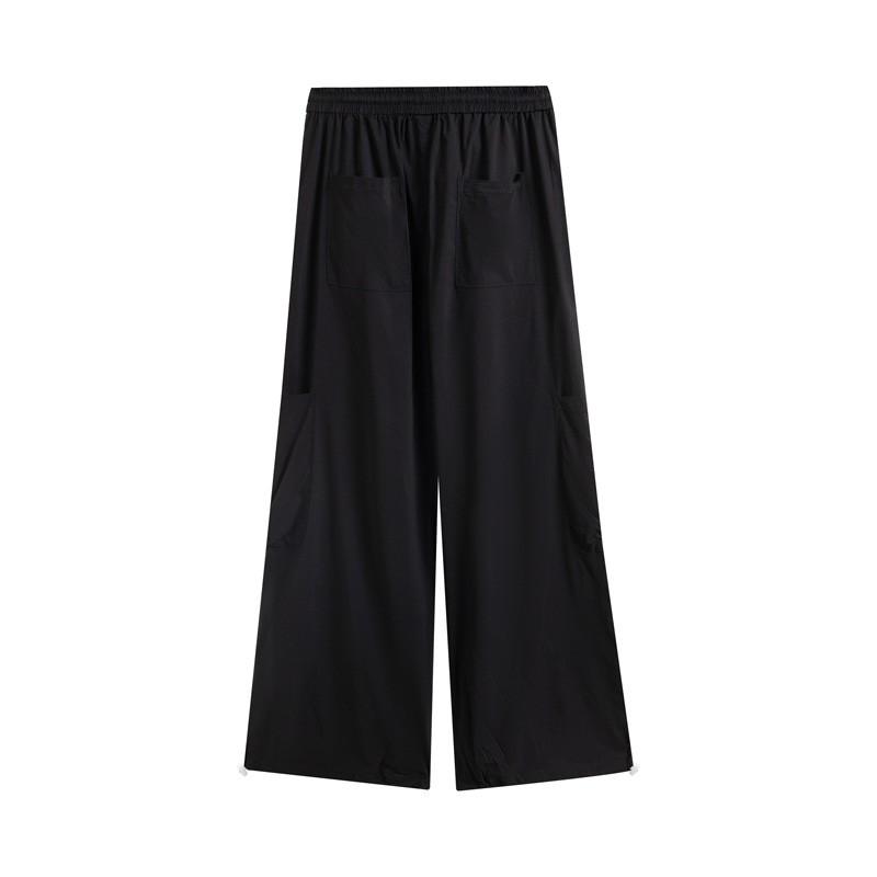 Unisex Cargo Pants Loose Straight Leg Streetwear Hip Hop Dance Lightweight Cotton Blend