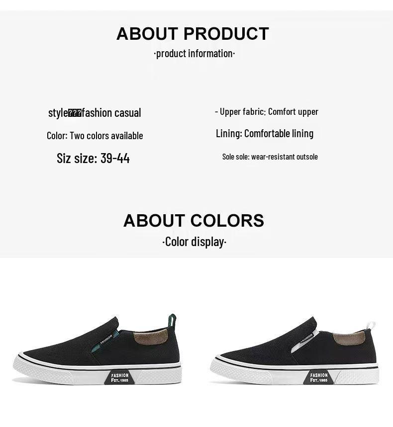 2026 Men's Summer Soft Sole Breathable Canvas Slip-On Shoes