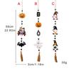 with Tassels Halloween Wooden Beads Pendant Long Pumpkin Beads Pendant  Halloween Decor