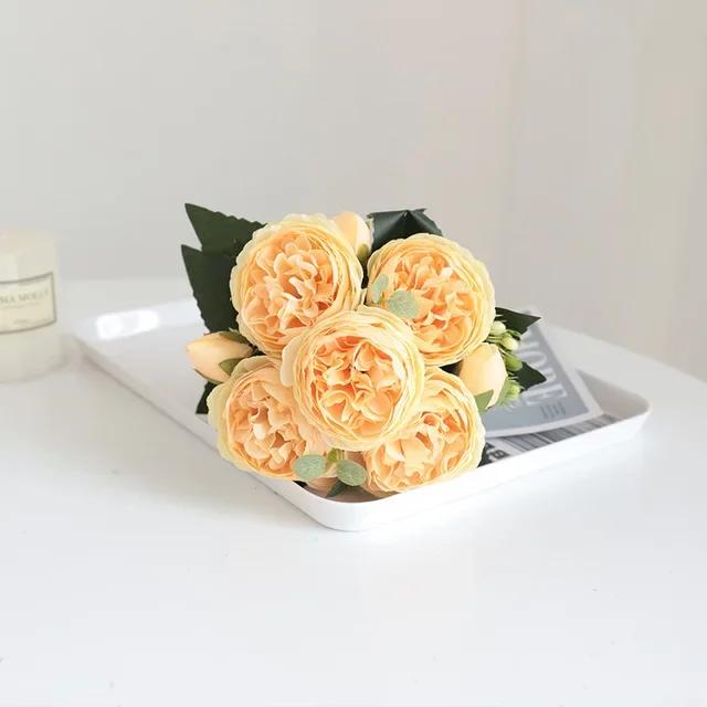 Fiore Artificiale Accessori per Fotografia di Matrimonio Decorazione Casa Nordica 30cm Rosa Persiana Finta Estetico Accessori Giardino delle Fate