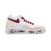 Nike Flight Legacy Thorn Rose Slip Resistant Abrasion Resistant Mid Top Vintage Basketball Shoes Unisex White Red BQ4212-101(Team196-)