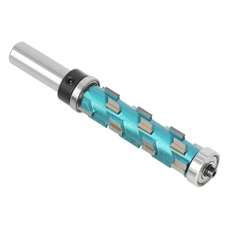 12 mm 1/2-Zoll-Schaft Flush Trim Vollhartmetall-Spiraloberlager-CNC-Fräser Kompressionsschnitt-Schaftfräser-Bit-Gesichts-Holzfräser