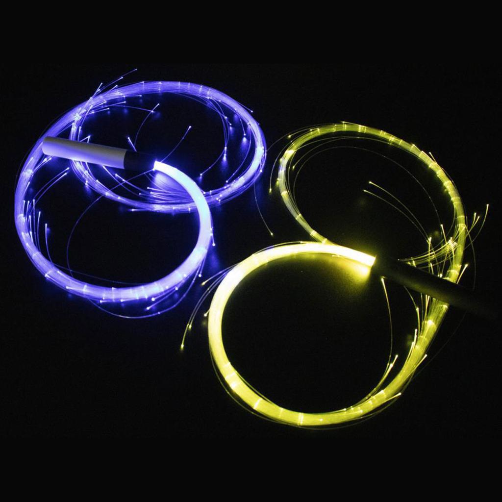 Battery Powered LED Whip LED Optical Fiber Dance Whips 360° Swivel Whip Toy 22 Color Effect Modes  Light Up Dancing