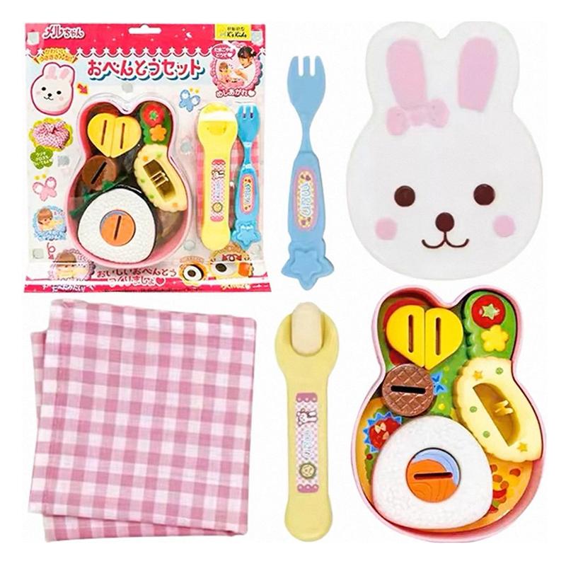 Food Feeding Little Rabbit Bento Food Platter Lunch Box Role Play Early Education Set Ornaments Models For Kids Girls Simulation