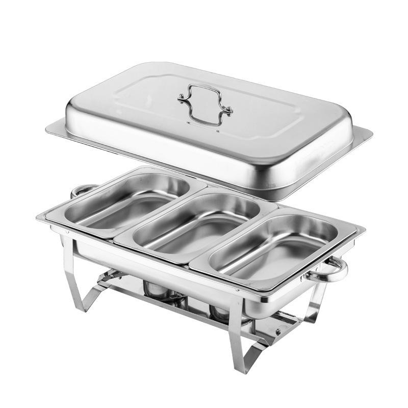 Stainless Steel Chafing Dish Buffet Stove with Alcohol Heater