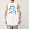 Nike X NBA Collaboration T-Shirt With Letter And Number Print Quick-Dry Basketball Jersey Kids Tops White 3Z2B7BXCP-LAKJL