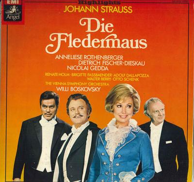 Disque Vinyle WILLI BOSKOVSKY - Strauss: Opéra comique "Die Flederma EAC60194 EMI ANGEL Japon Classique Occasion