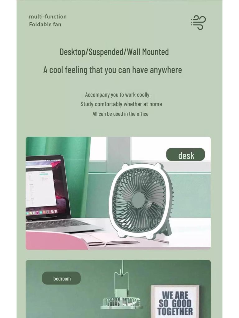 Newcomer Discount: Silent Desktop Fan for Dorms & Offices