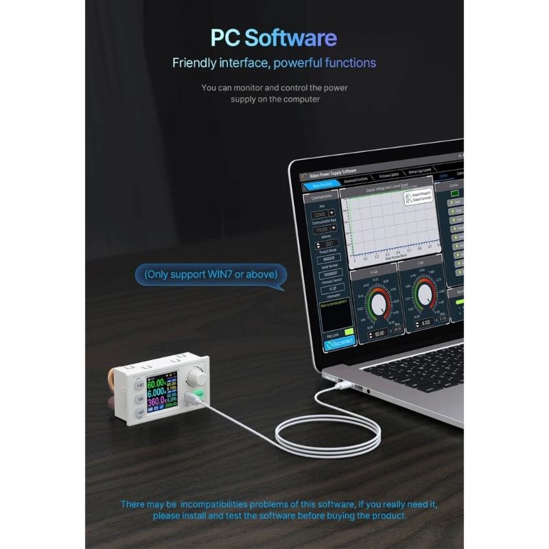 Digital Power Supply 0 60V 0 6.0A Adjustable Designs With USB Communication and Cooling Fan Systems High Performances