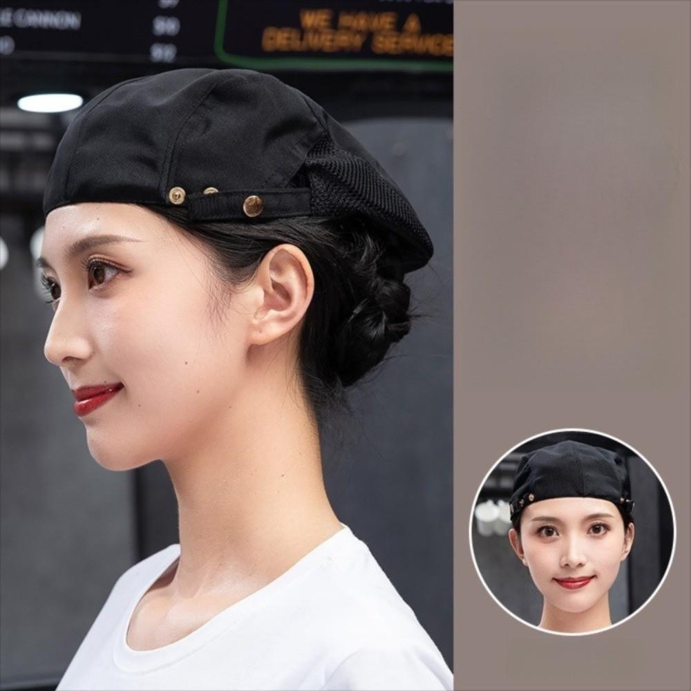 Comfortable Service Cap Oil-resistant Male Chef Hat High Quality Mesh Hat  Unisex
