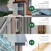 YODOLLA Metal Garden Shed 1.44 m², Outdoor Garden Shed with 2 Sliding Doors, Storage Tools 164 x 96 x 180 cm