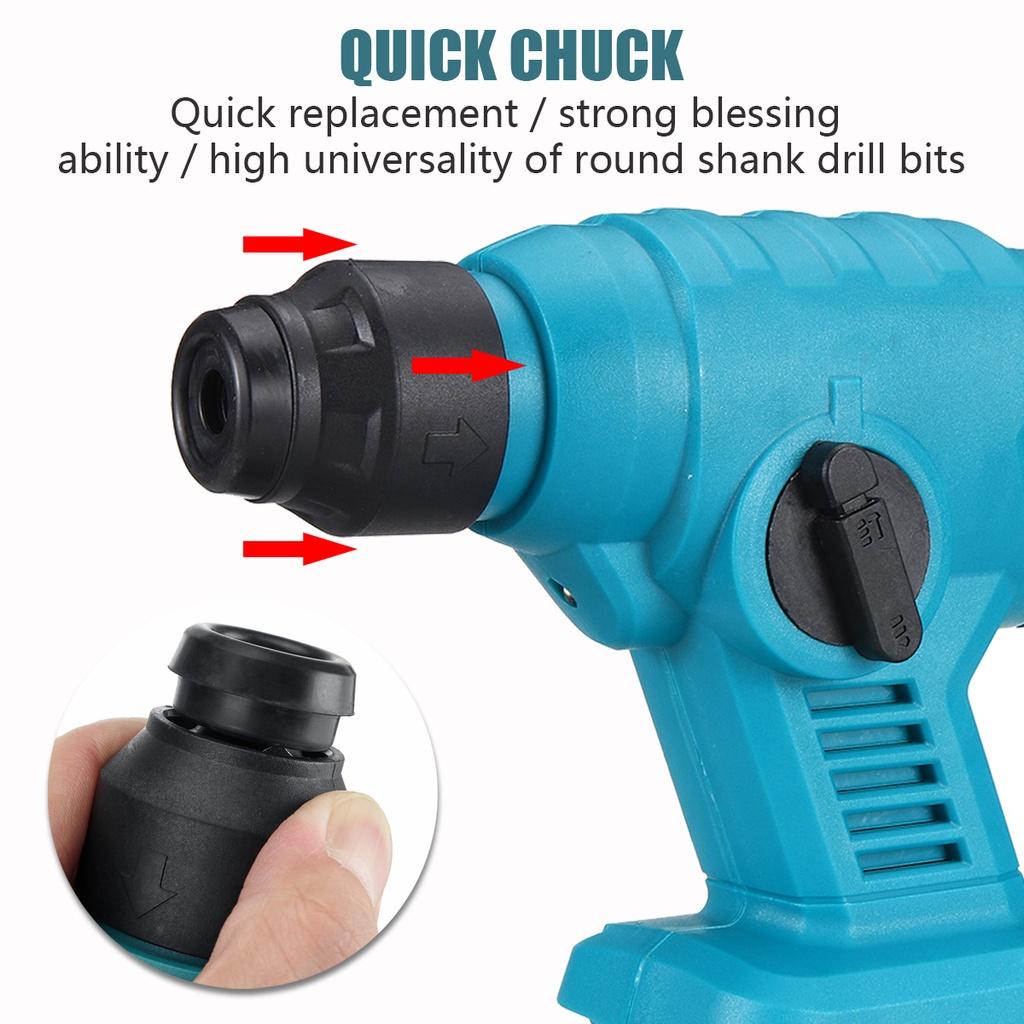 6200RMPM 88VF Electric Rotary Hammer Rechargeable Cordless Multifunction Hammer Impact Drill 25cm * 17cm