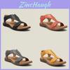 Ciabatte Estive Basse alla Caviglia Larghe Piatte Sandali da Spiaggia Moda Casual da Donna