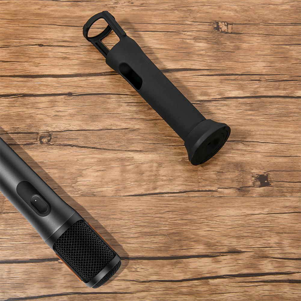 Silicone Protective Case for Jbl PartyBox Wireless Microphone Case Anti-Rolling Mic Sleeves Microphone Stand Non-slip Cover