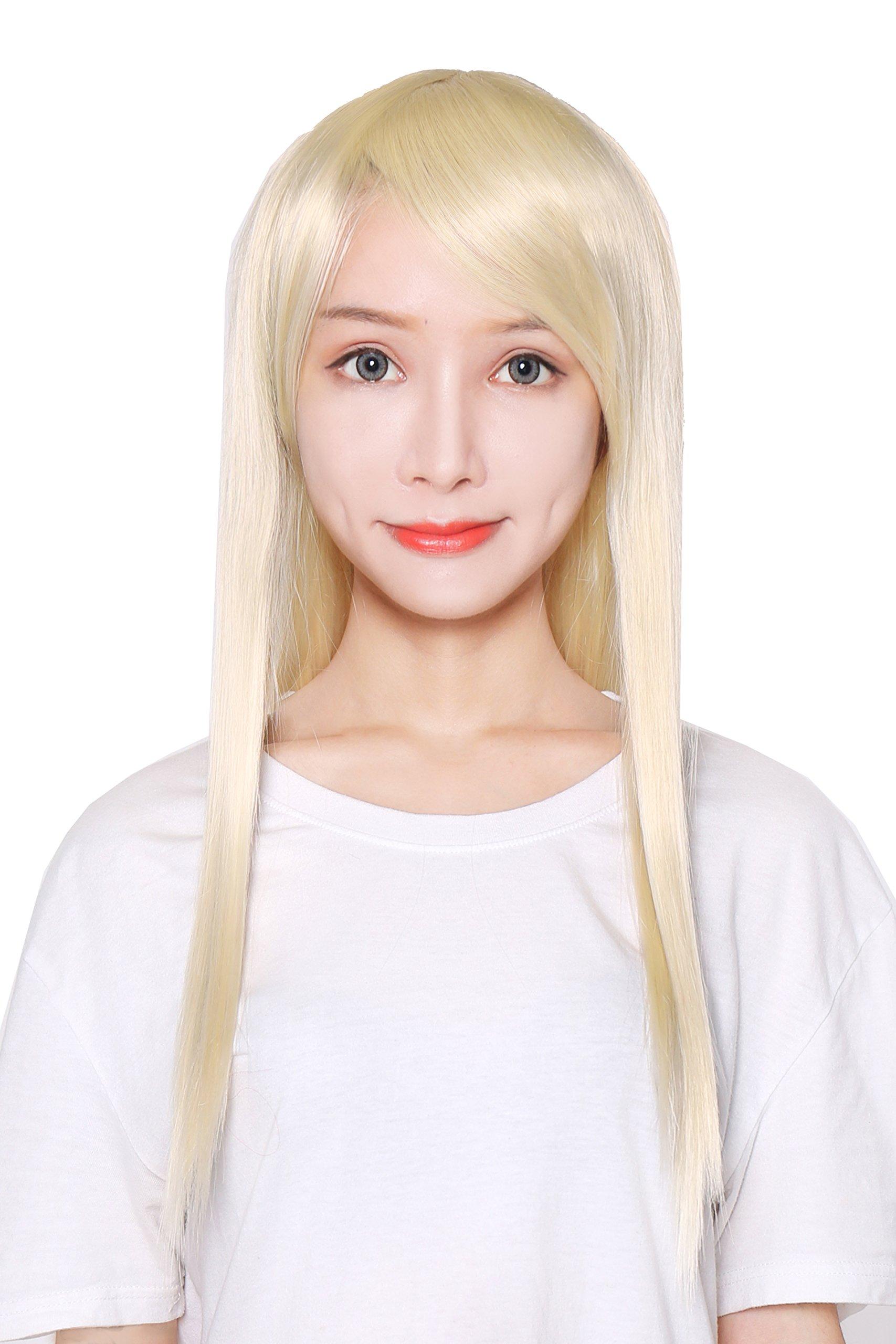 

Парик Косплей Полный парик Длинный парик Прямой Блонд Натуральный Гладкий Термостойкий парик Парик с сеткой [Fujitatsu] Полудлинный LML60-T0915