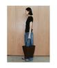 Diaepeocheo Ohu Pleated Knit Top Black (Ta6451A125)