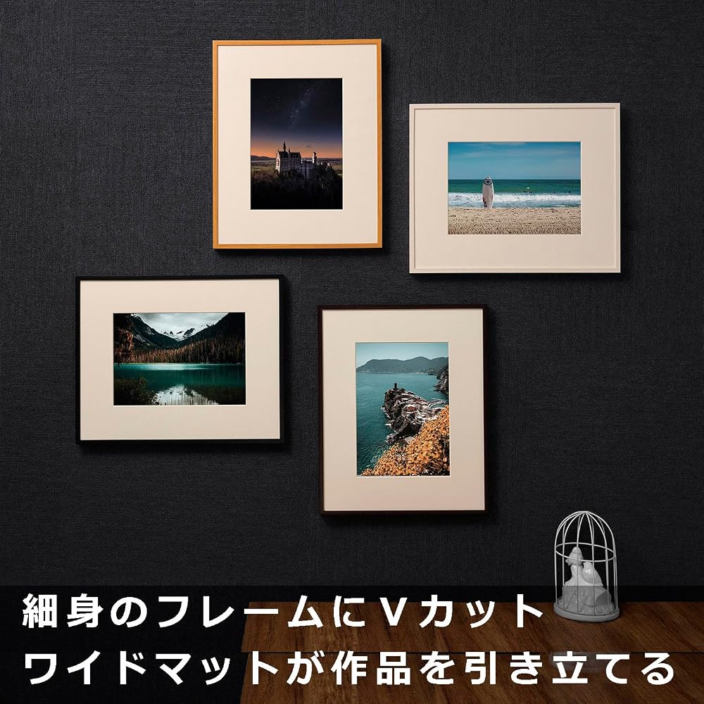 HAKUBA ZERO Frame GA-01 A4 size Natural. Features an acrylic front panel. Lightweight resin