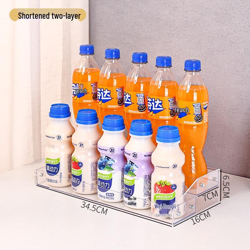 

Compact Beverage Display Rack - Multifunctional Storage Shelves for Milk, Tea, and Drinks in Convenience Stores