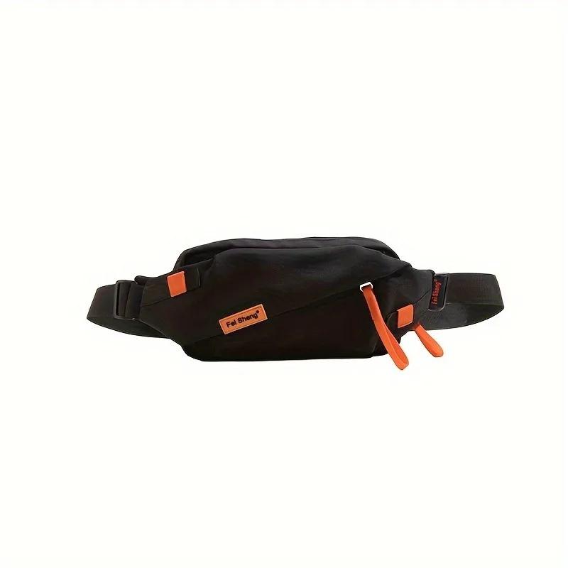 Fashionable New Men's Shoulder Bag, Trendy and Versatile Chest Bag, Zipper Closure, Casual and Stylish Women's Crossbody Bags