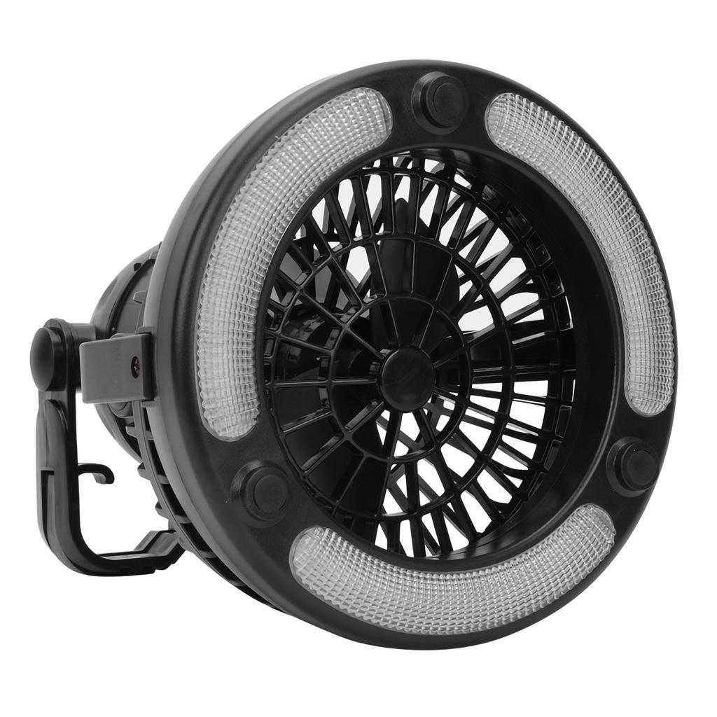 ABS Lightweight 18LED Portable Multifunction Outdoor Camping Tent Fan Light with Hook