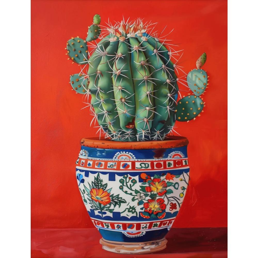 Poster Trendy Cactus Deserto Boho Western Messico Girly Estate Stampe Minimaliste Pittura su Tela Arte da Parete Immagine Decorazione Stanza Casa