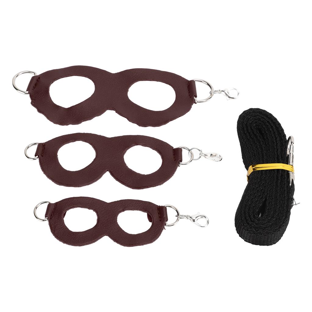 Hamster Harness Little Pet Walking Artificial Leather Leash Rope for Hamster Honey Gliders Rats