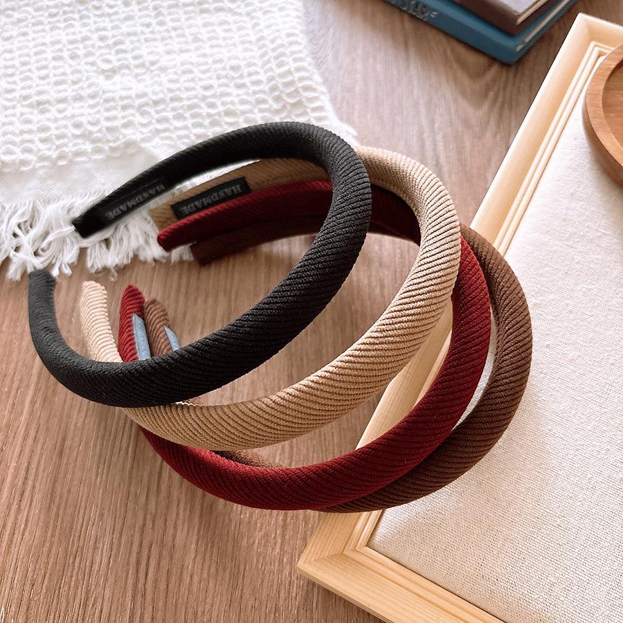 Korean Winter Simple Sponge Headband Hairbands Scrunchies Women Girls Children Hair Head Hoop Bands Accessories Headdress Headwe