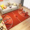Basketball Court Area Rug Non-Slip Basketball Field Carpet Kid Basketball Sports Rugs Floor Mat for Living Room Playroom Decor