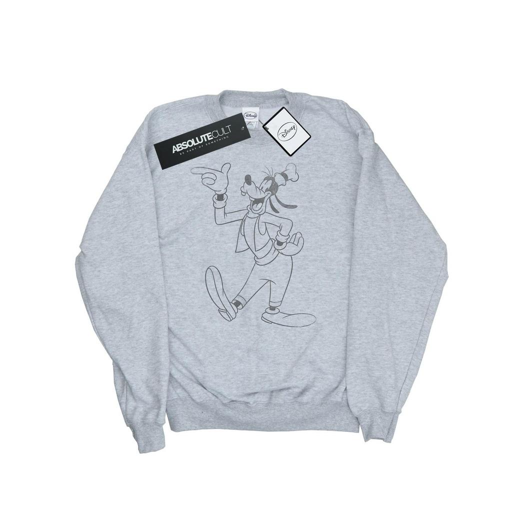 Disney Mens Goofy Classic Baseball Sweatshirt