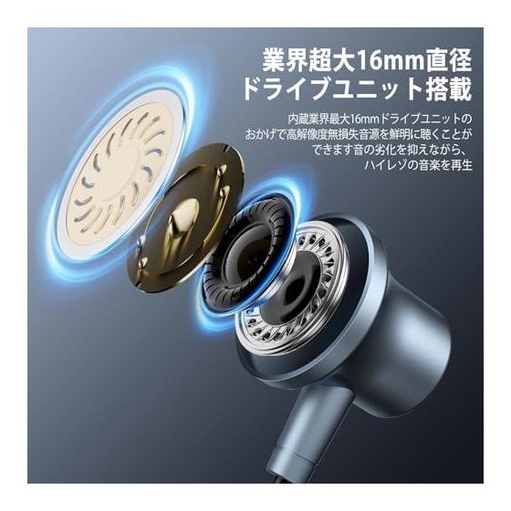 Type-C Earphones, Wired, Deep Bass, Calls, Magnetic, In-Ear Type, Compatible with iPhone 17 16 Pro Max/iPad Pro/iPad 10 A16 Air 4 5 Mini 6 Compatible