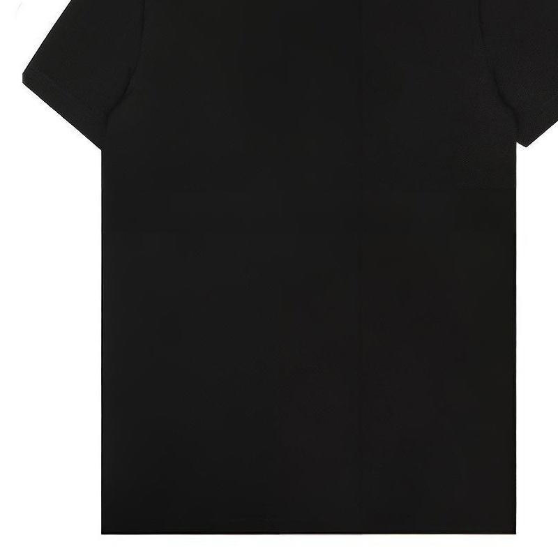 DIOR CD Icon Logo Embroidered Short-Sleeved Black Men's 013J600A0589-C989