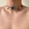 Artistic Heavy Duty Unisex Watch Pendant Necklace Alloy Construction Clavicle Chain Vintage Style Neckwear Jewelry