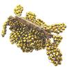 Lily-Crystal [P4417] - Artisanal Brooch 'Callas' Gold - 12x6 Cm