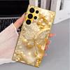 Trendy Diamond Dragonfly Phone Case Glass S26 Ultra Case S25 Ultra Case for Samsung Galaxy S26 S25 S24 S23 S22 FE Ultra Plus
