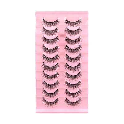 10 Paar künstliche Wimpern, dick und flauschig, wiederverwendbar. Katze Wimpern Make-up Werkzeug Natürliches Wachstum 3D Falsche Wimpern