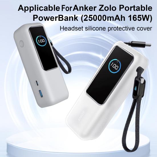 External Battery Protective Shell Silicone Portable Power Bank Protective Case Comfortable Grip Power Bank Cover