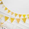 Fresh Green Fabric Pennant Flags for Outdoor Camping Decor