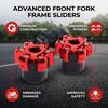 2pcs Aluminum Alloy Motorcycle Frame Sliders 6-Hole CNC Aluminum Sliders  Motorcycles