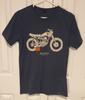 DEUS EX MACHINA Motorcycles T-shirt con Stampa Double Face Colore Blu Taglia Piccola. Magliette unisex
