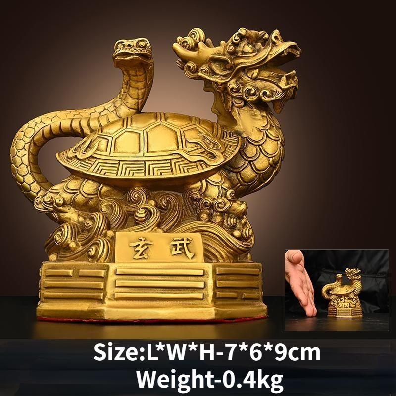Měděné ozdoby čtyř božských bestií, duchovní bestie, zelení draci, bílí tygři, rumělkoví vrabci a dekorativní řemesla Xuanwu.