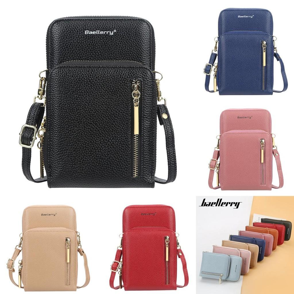 Ladies Wallet Pu Leather Large Capacity Vertical Phone Purse With Water Resistant Design For Daily Use